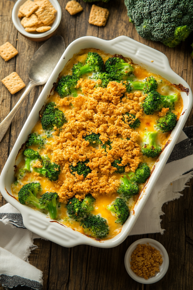 broccoli-casserole-with-ritz-crackers